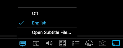 DivX Player subtitles