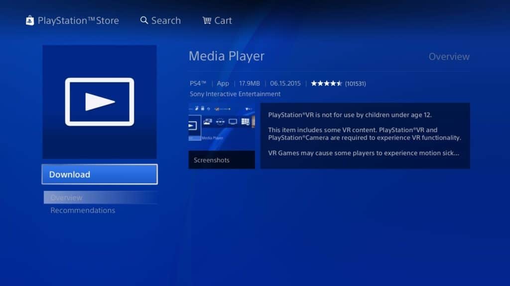 PS4 streaming with DivX Media Server