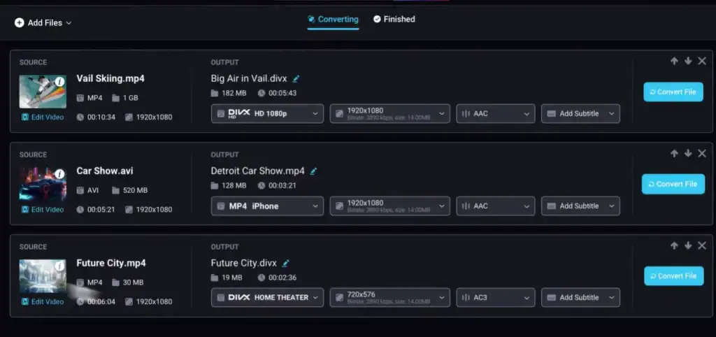 DivX Converter Files